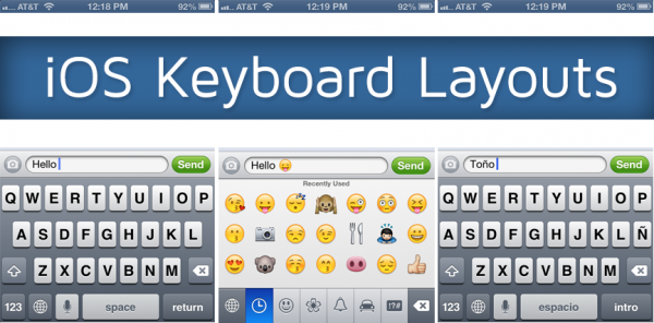 iOS Keyboard Layouts