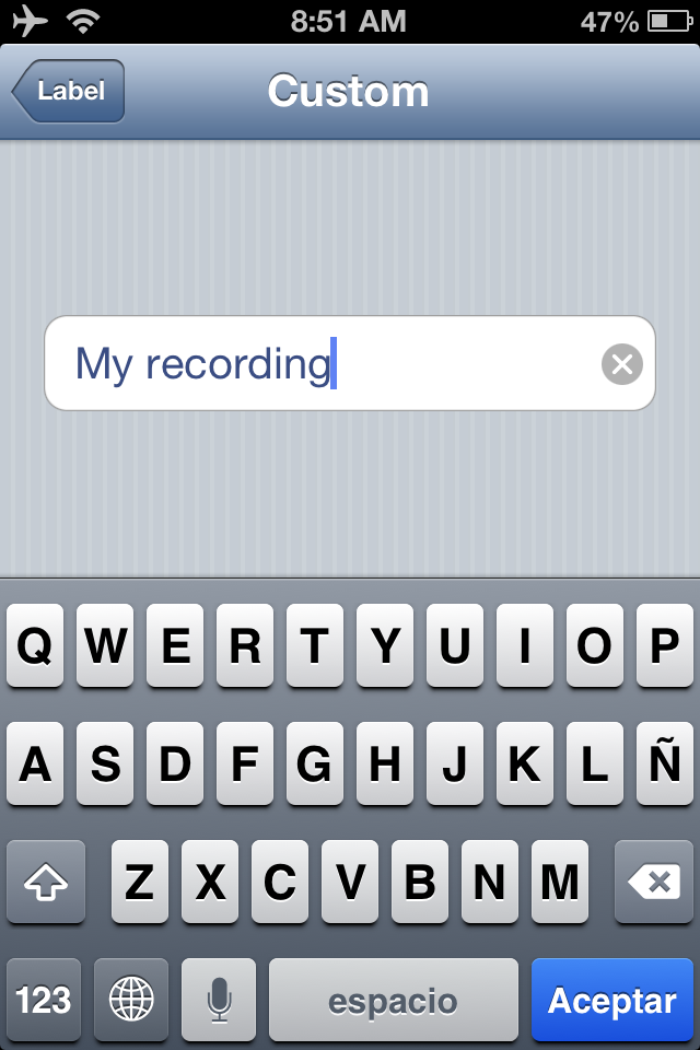 iPhone Sound Custom Name