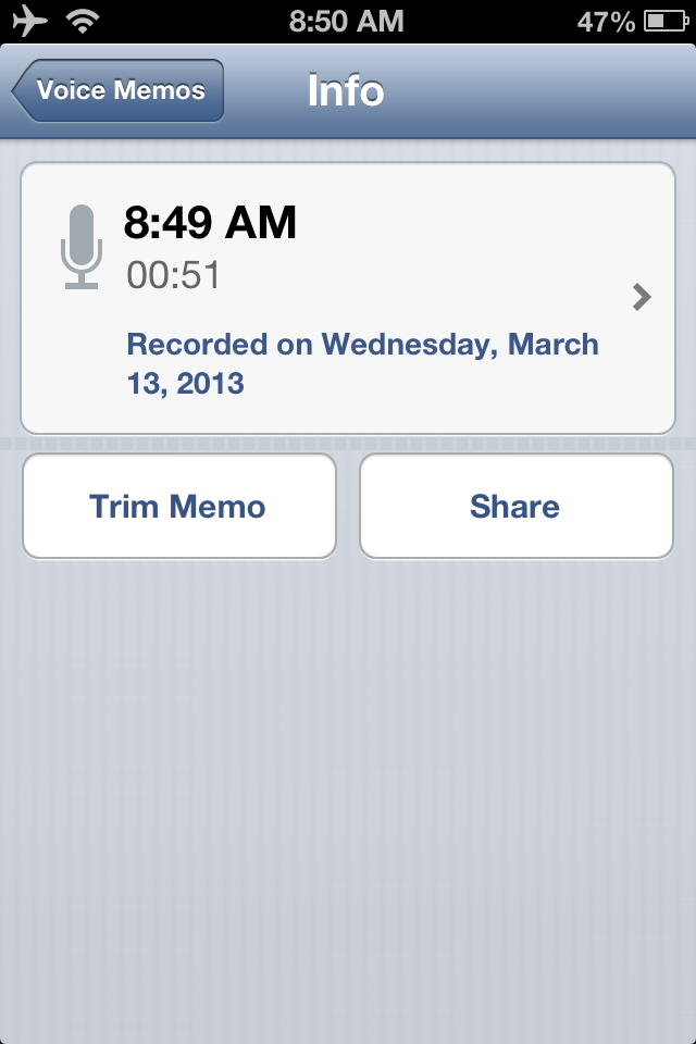 iPhone Sound Info