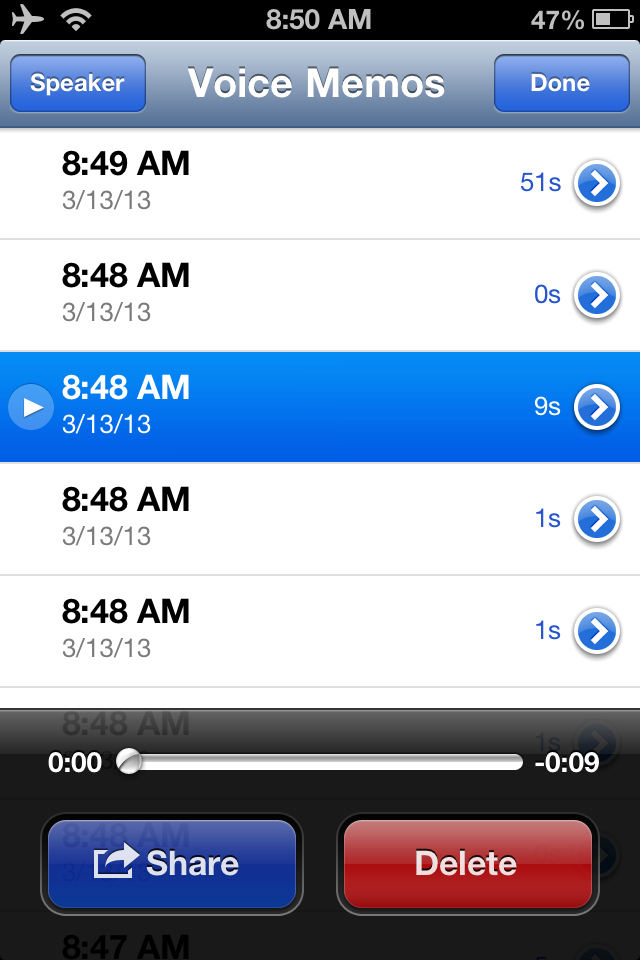 iPhone Sound List