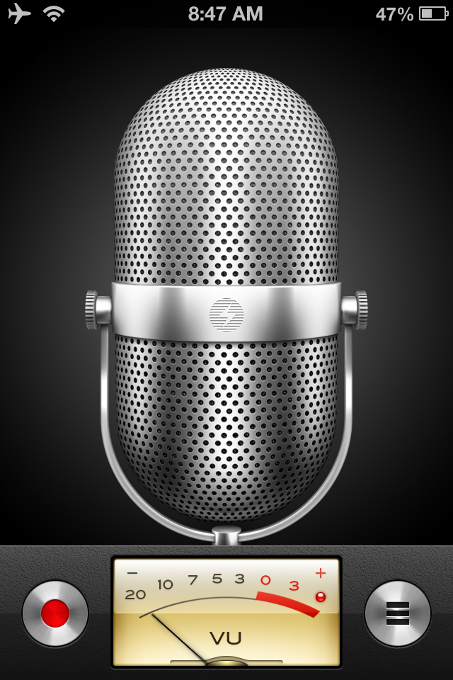 iPhone Sound Memos