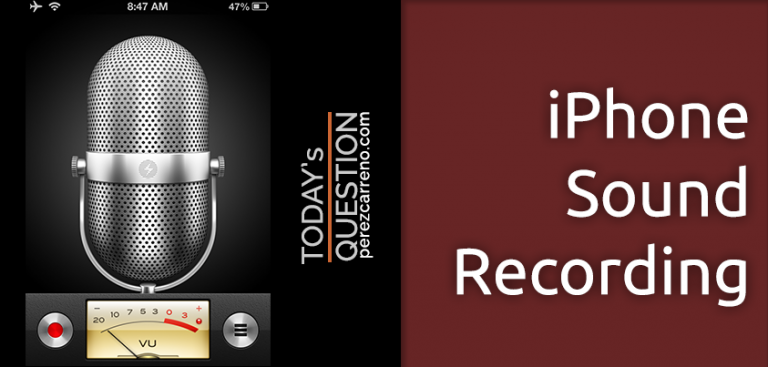iphone sound recording