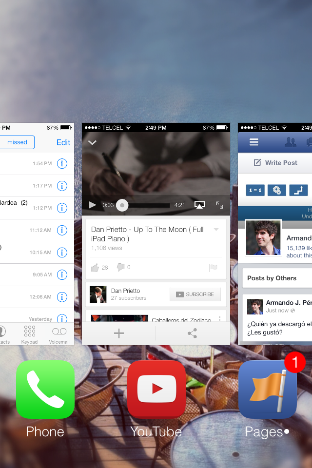 iOS7 Task Manager